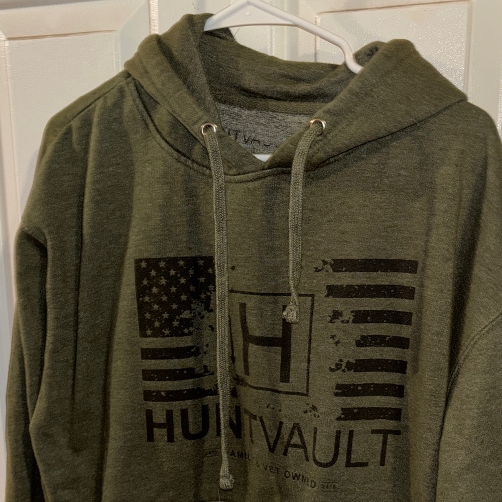Hunt vault Olive green hoodie